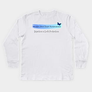 Rejection is God's Protection Kids Long Sleeve T-Shirt